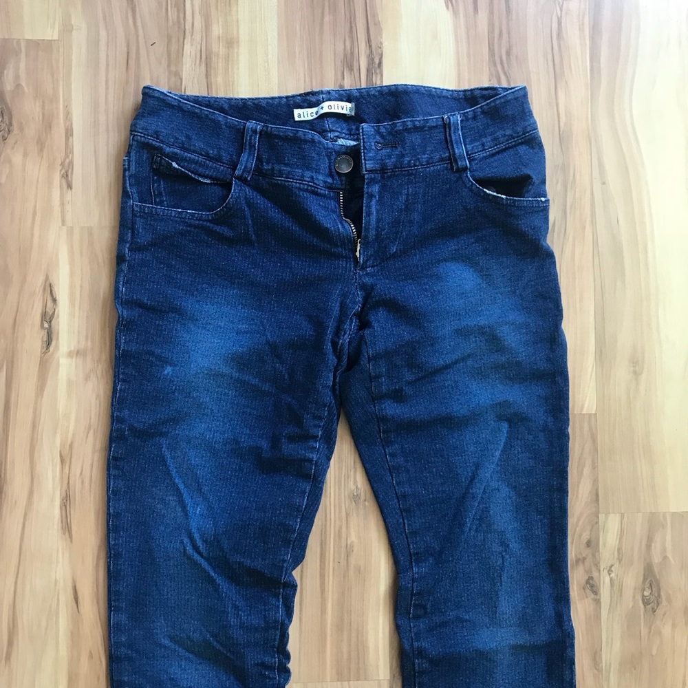 Alice + Olivia Soft wash jeans